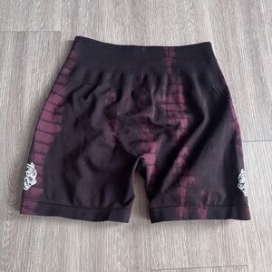 Darc Sport She Shorts - Red/Black Tie Dye